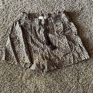 Leopard print shorts